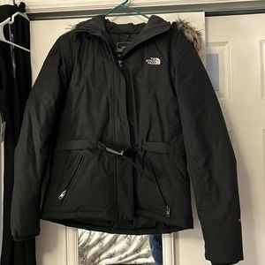 North Face belted coat